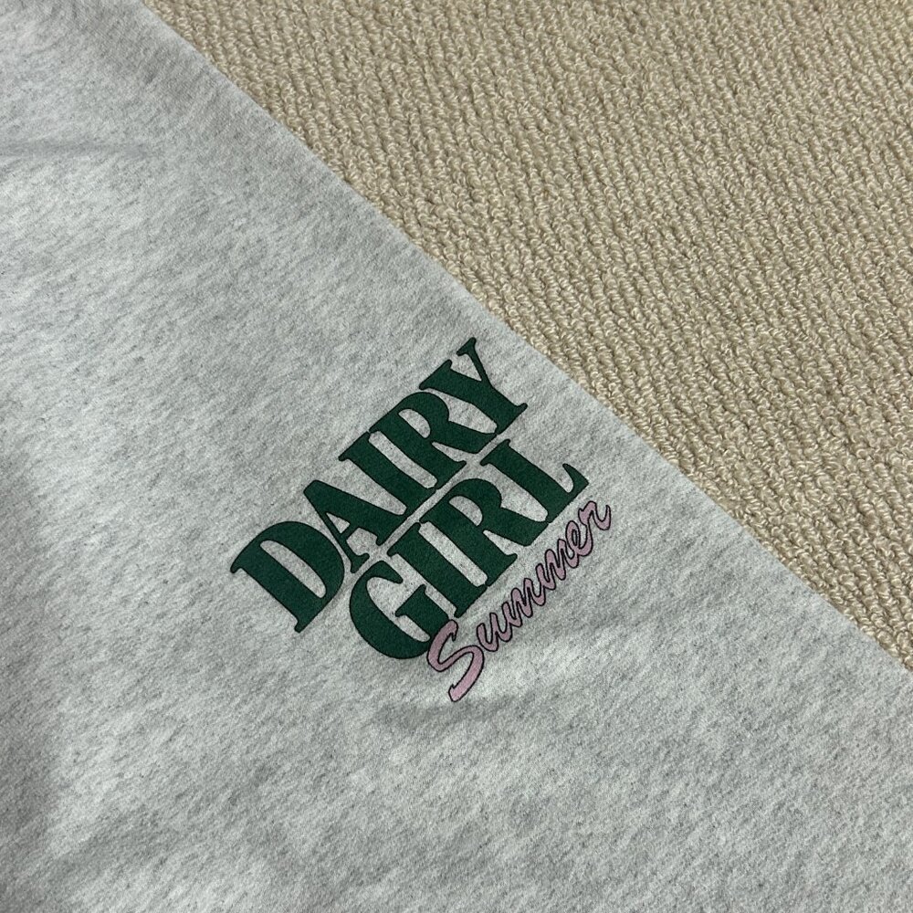 Grey 'Dairy Girl' Graphic Sweatpants - Picture 7 of 7